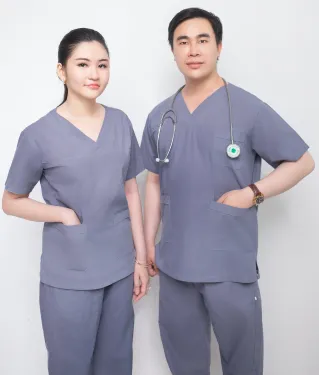 Portrait of Doctors in Medical Aprons