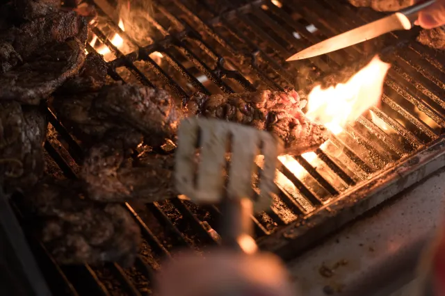 Meat on Barbecue