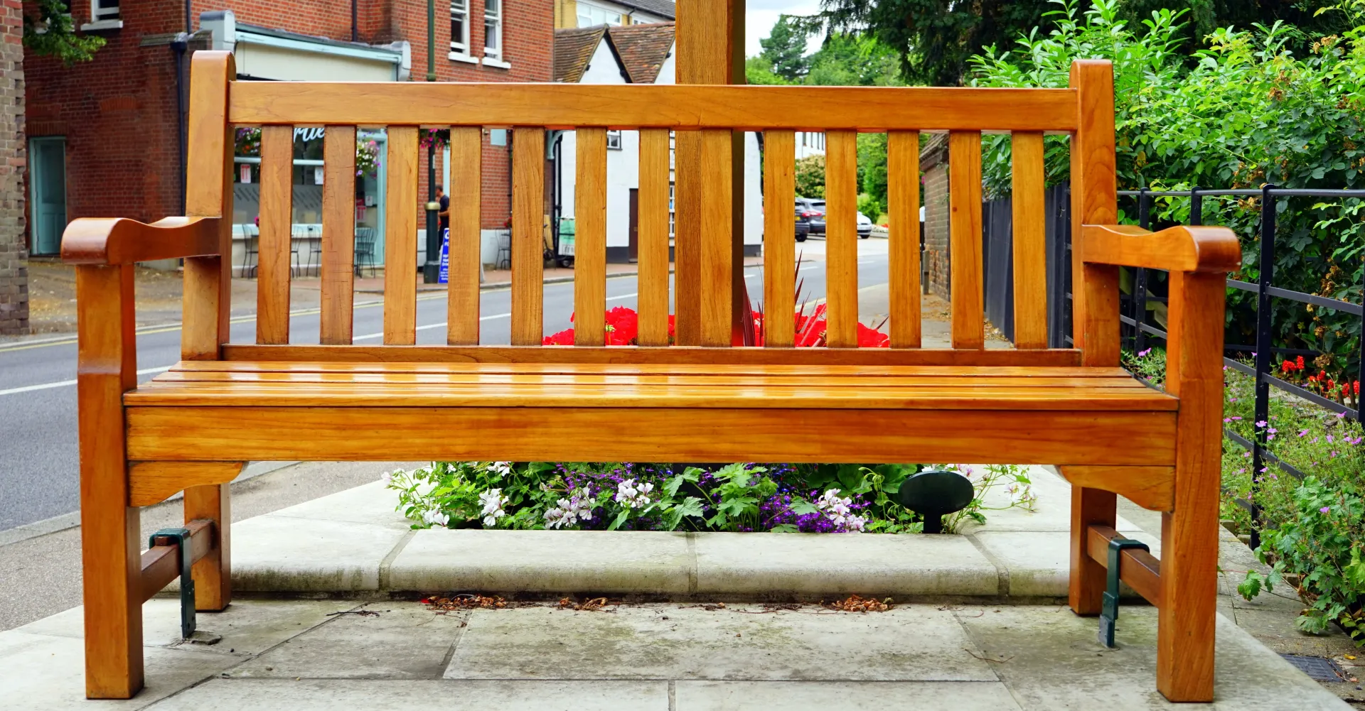 Brown Wooden Bench