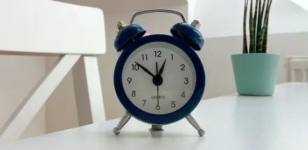 Round Black Alarm Clock