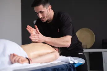 Woman Getting a Back Massage