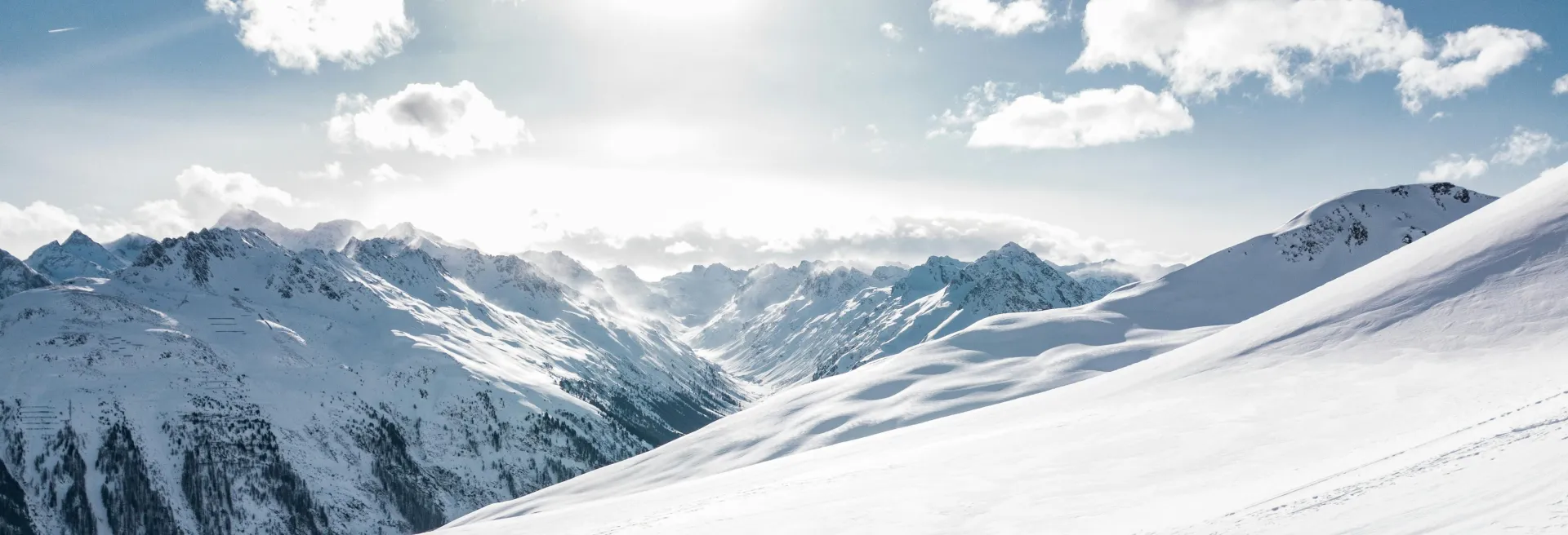 Two Man Hiking on Snow Mountain