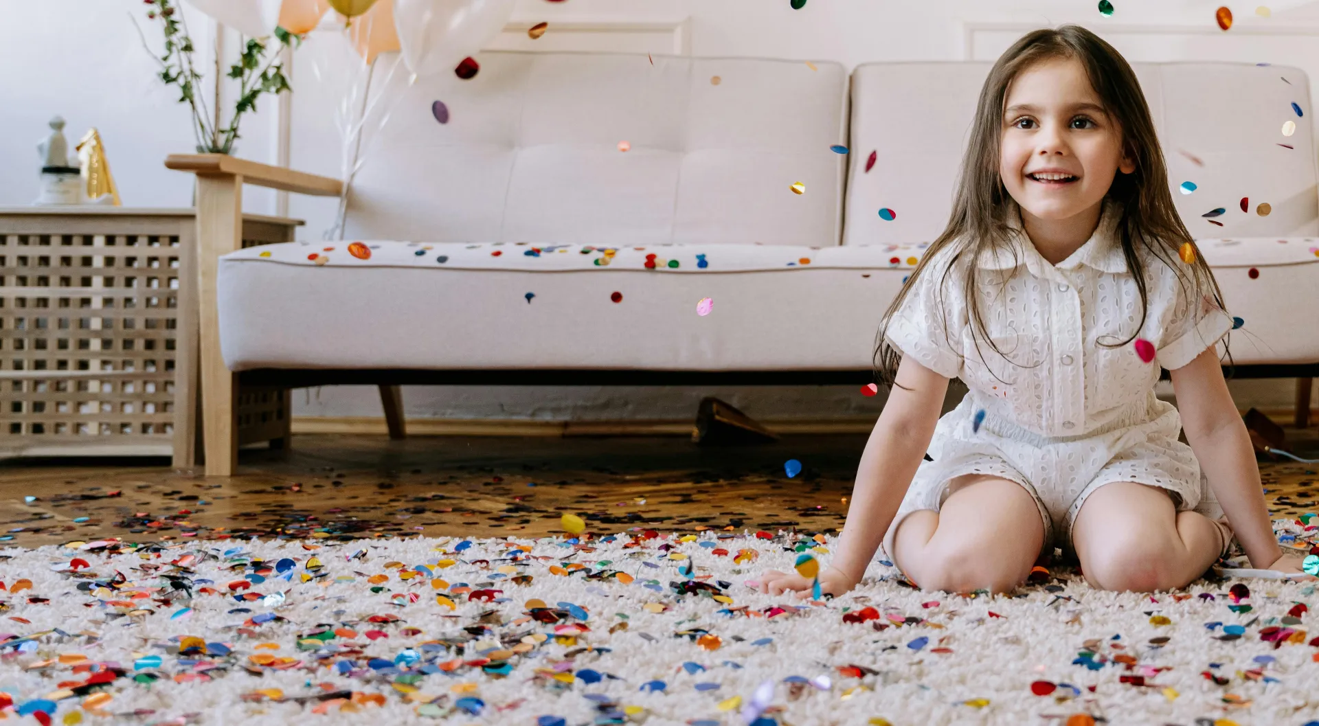 Cute Girl on a Carpet