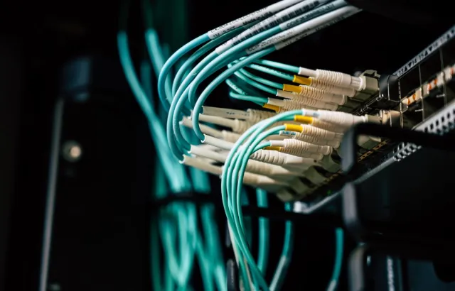 Cables Connected on Server