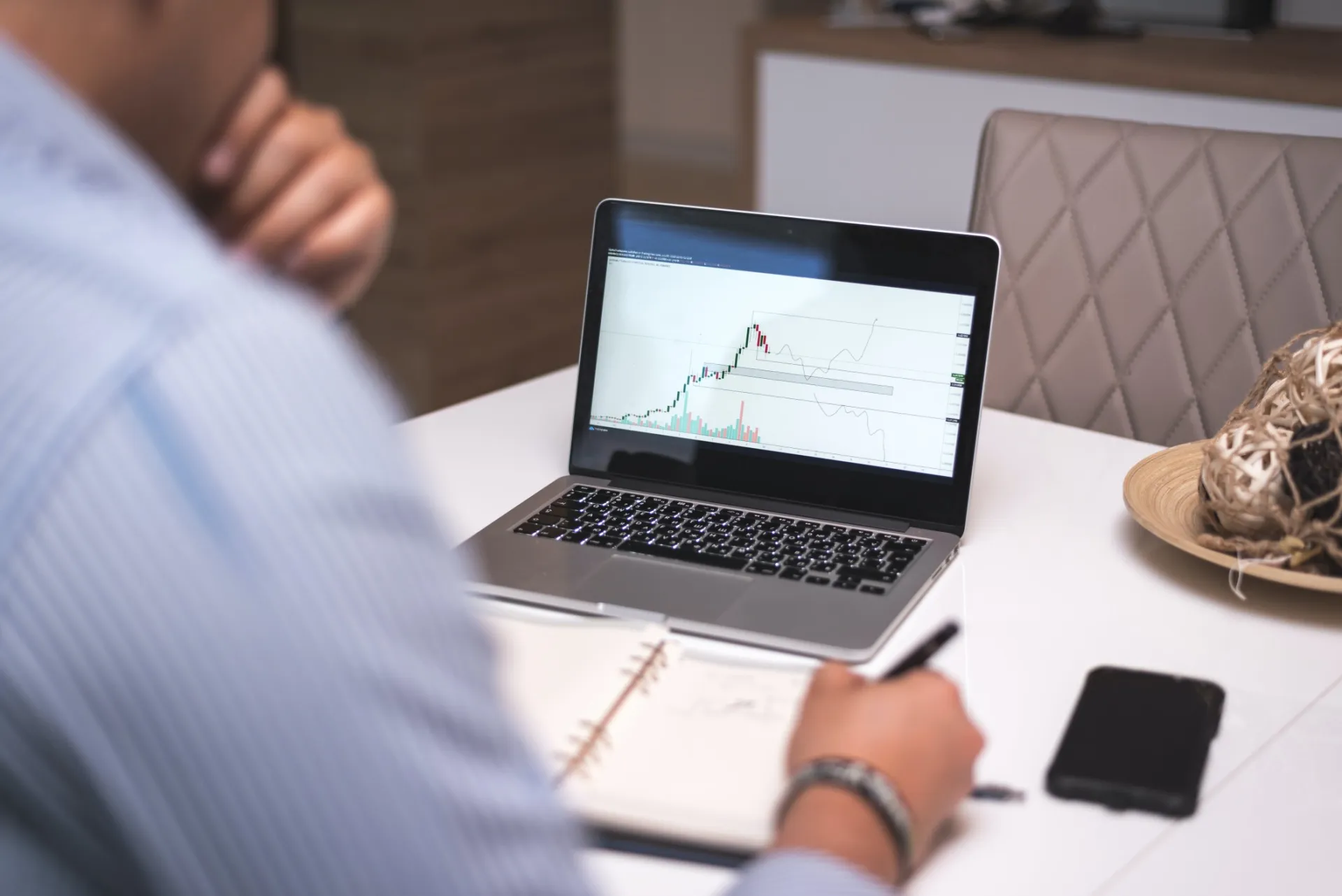 Gray Laptop on Table Top