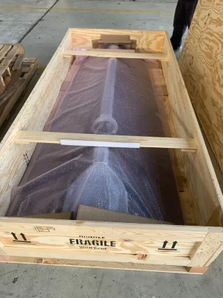 Industrial equipment crating and packaging services
