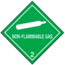 Non-flammable gas class 2, ltihium batteries class 9, corrosive class 8, & flammable liquid dangerous goods dg labels