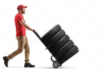Stack of Rubber Tires