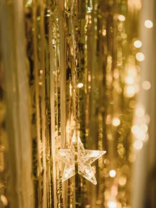 Close up of Christmas Lights