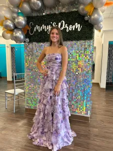 Portia and Scarlett PS24816 BLACK GOLD spaghetti strap high slit sheath sexy unique prom dress