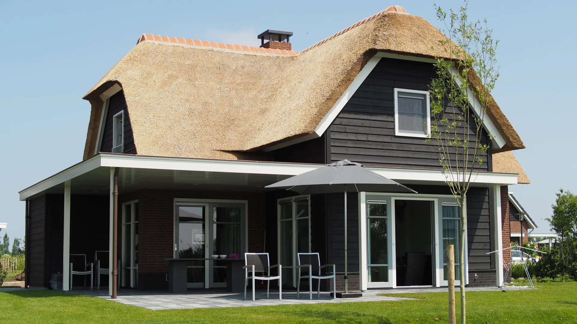 Black and Brown Wooden House