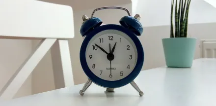 Round Black Alarm Clock