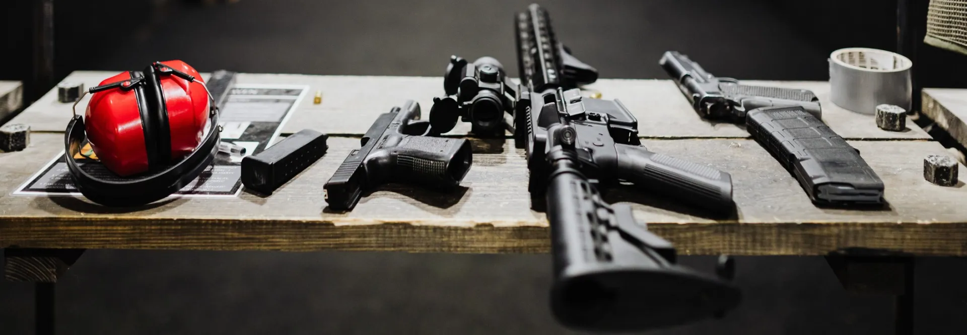 Weapons on a Table