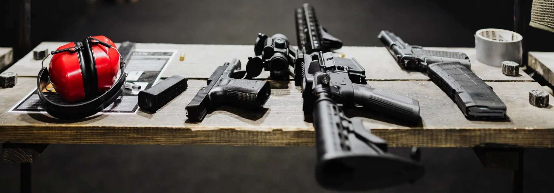 Weapons on a Table