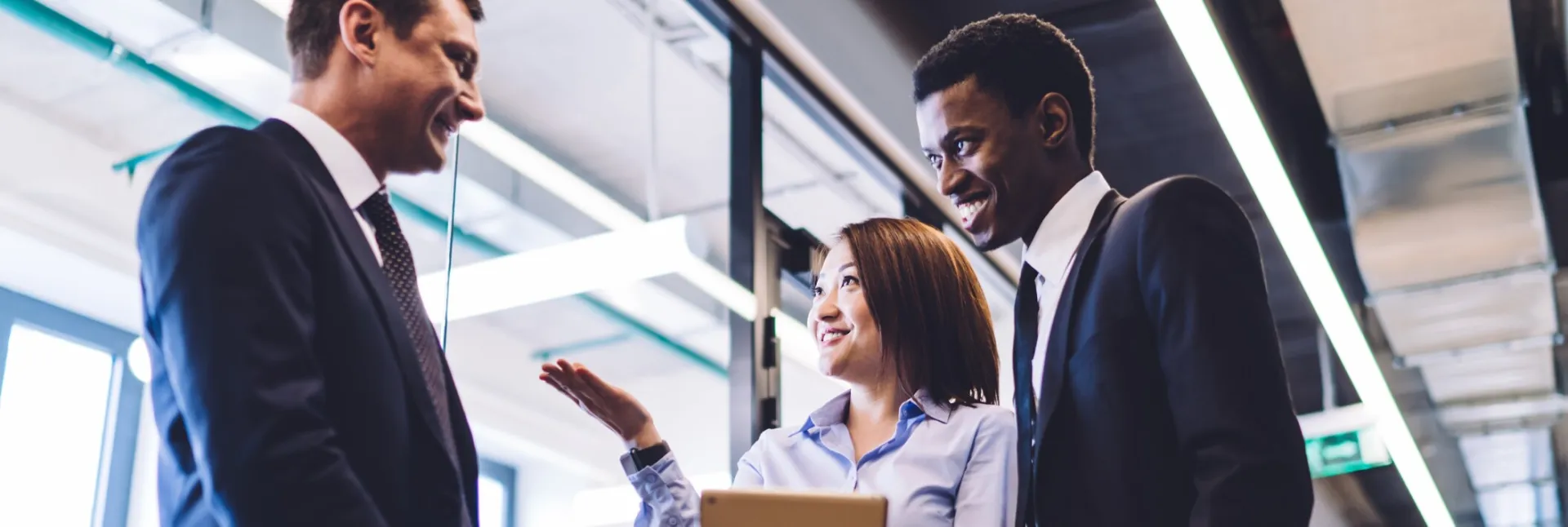 Entrepreuers discussing start-up visas and immigration options