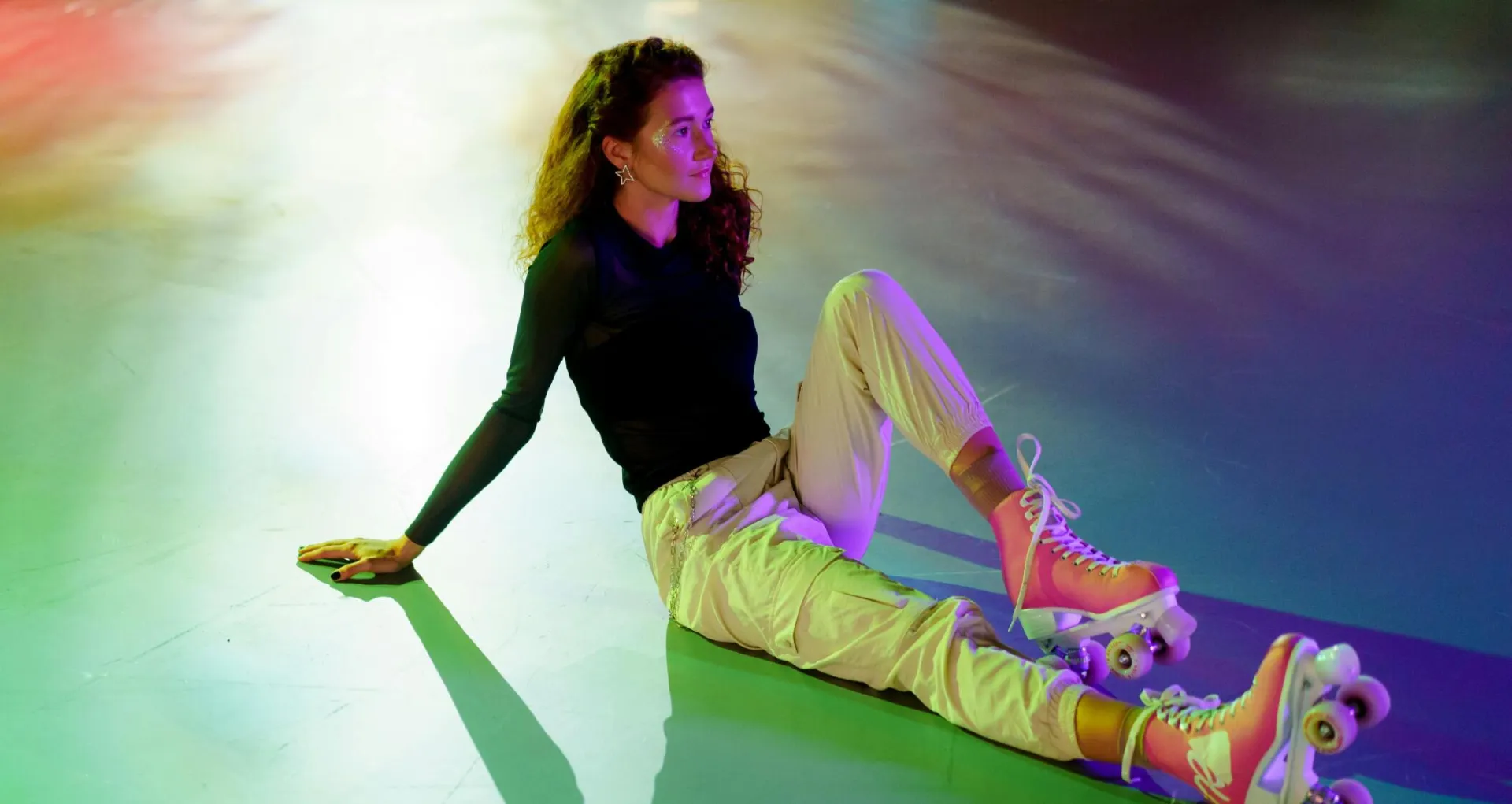 Woman Sitting on the Floor