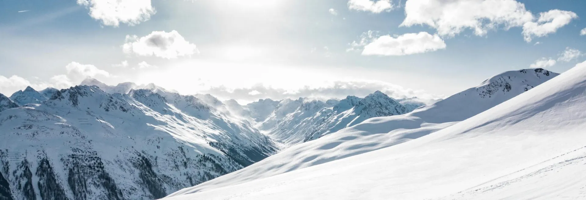 Two Man Hiking on Snow Mountain