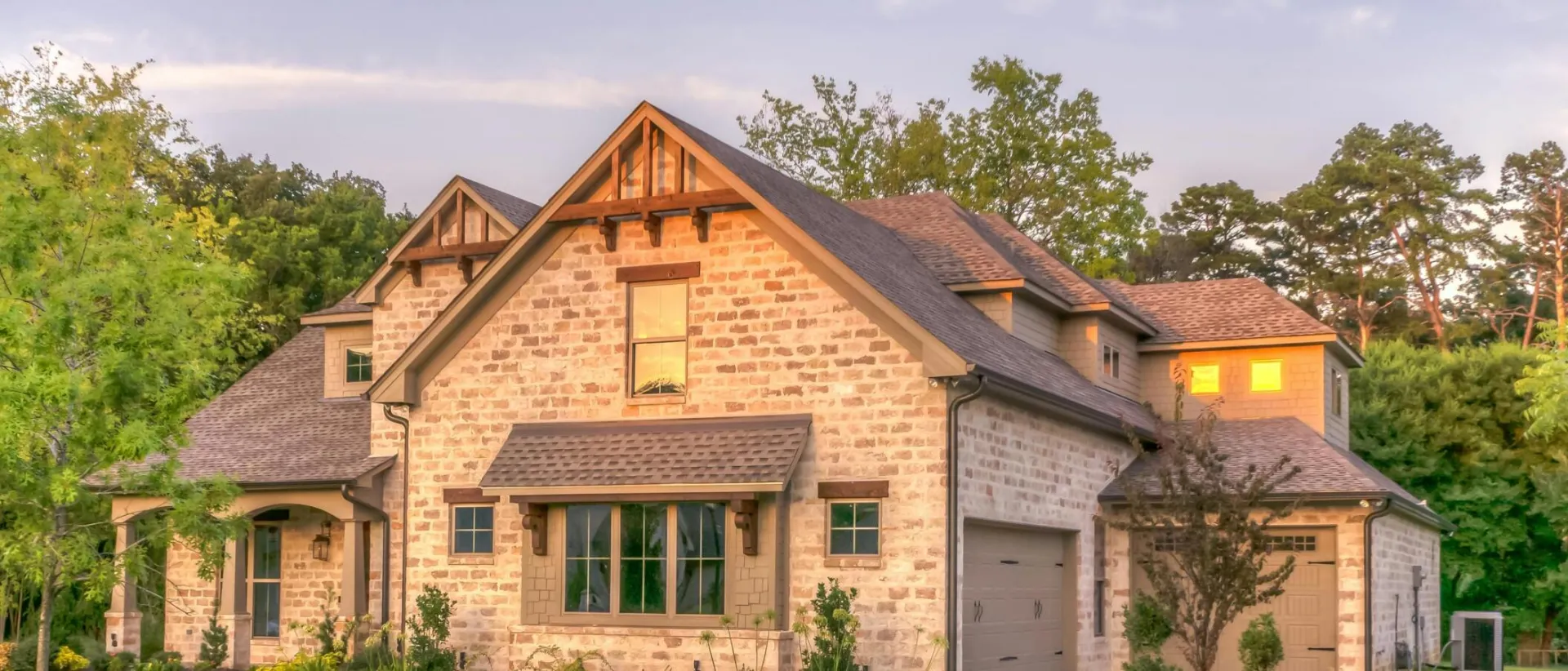 Beige Bungalow House