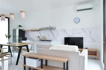 Wall Clock Near Air Conditioner