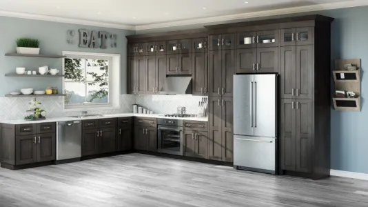 a modern kitchen
