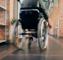 Photo of Person Using Wheelchair