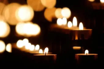 Tealight Candle Lit Up