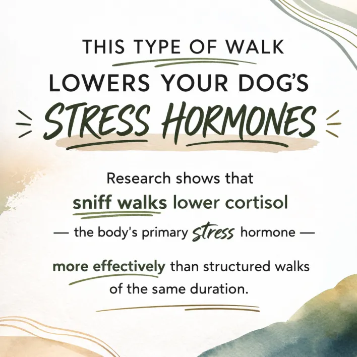 Sniff walks can lower your dog’s stress hormones
