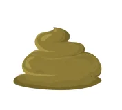 Green dog poop meaning