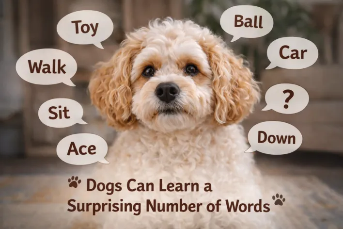 Dogs can learn many words
