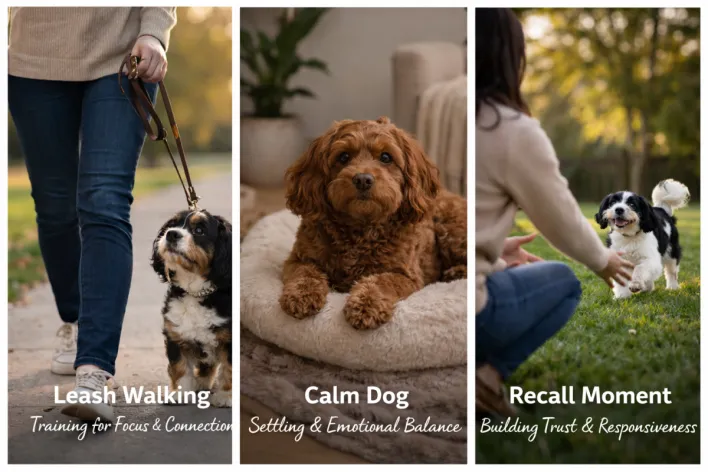 Training refreshers for adult dogs