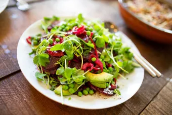 spring peas & beets salad