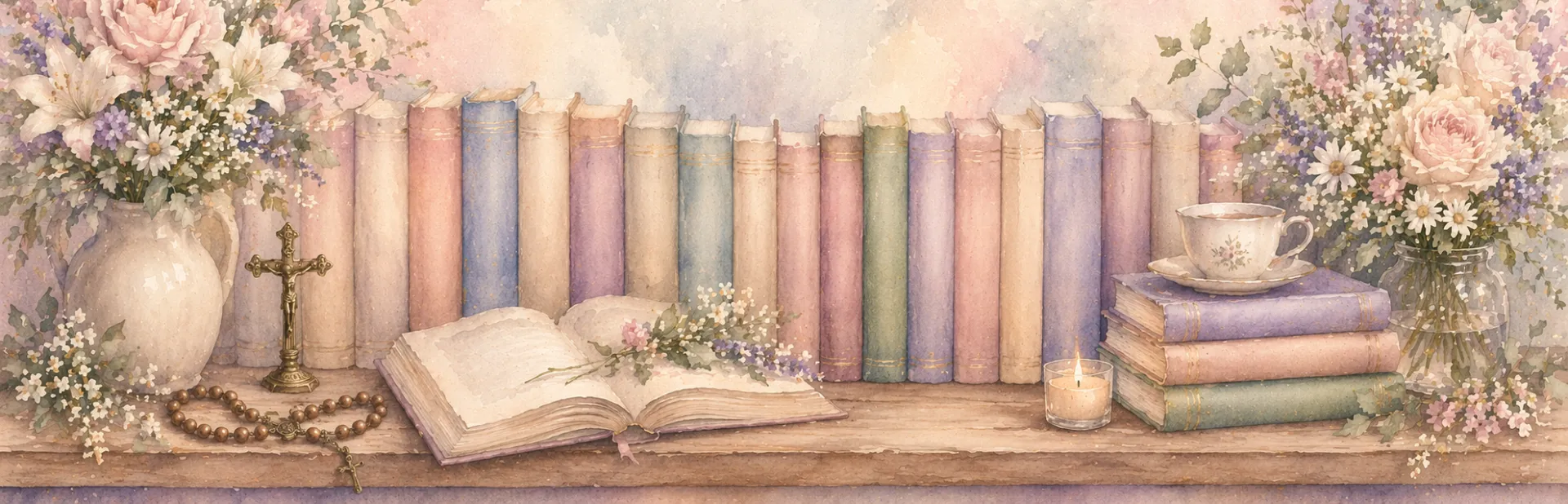 Open book with autumn leaf on a bench by a tranquil pool, evoking calm and reflection.
