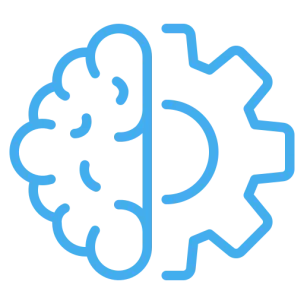 avatar showing half of a brain connected to a cog wheel