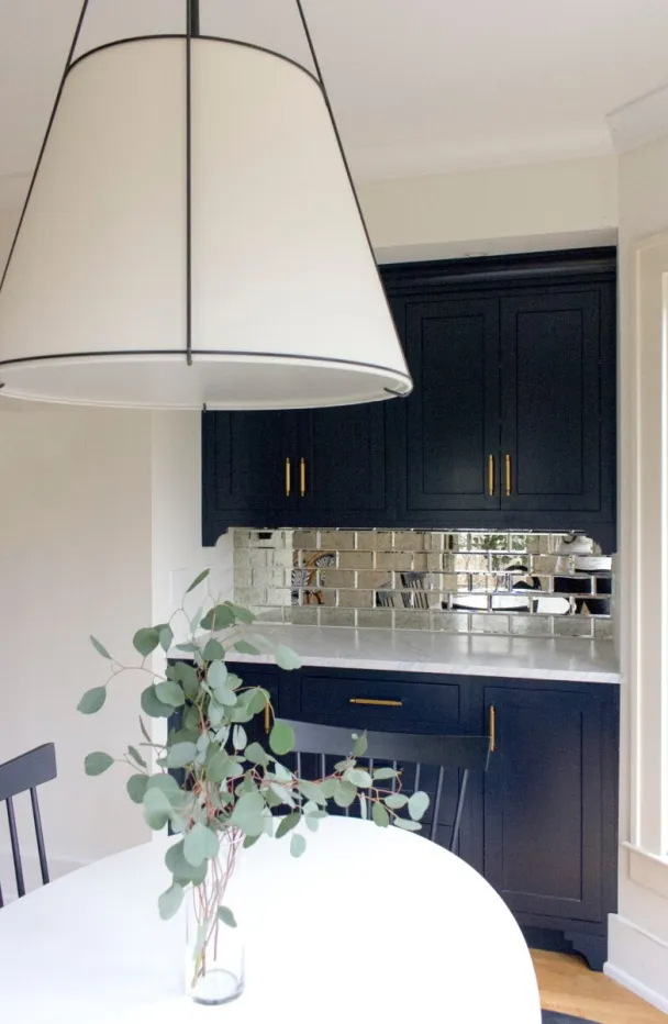 Two Tone Traditional/Transitional Kitchen With Navy And White Cabinetry And Brass Accents Kitchen Remodel by Acclaim Construction project photo 3