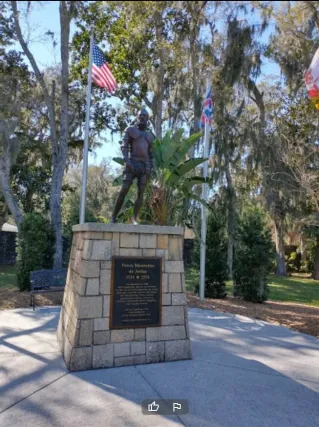 Statue at Ponce de Leon’s Fountain of Youth Archaeological Park in St. Augustine, Florida