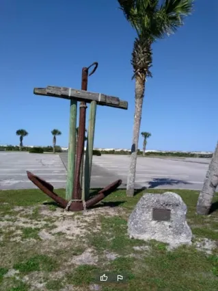Anastasia State Park beachside landmark in St. Augustine, Florida