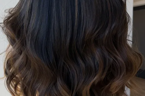 Four women showing diverse hairstyles from behind, emphasizing hair texture and color.
