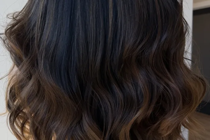 Four women showing diverse hairstyles from behind, emphasizing hair texture and color.