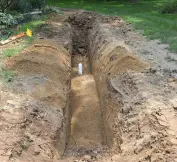 Footing drains and downspout drains help prevent water from coming into the basement.
