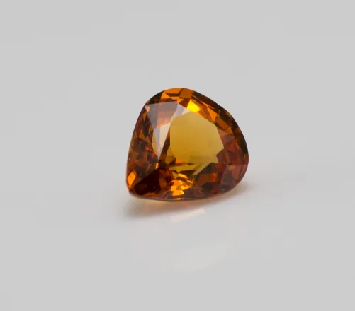 Spessartite Garnet pear cut by John Dyer